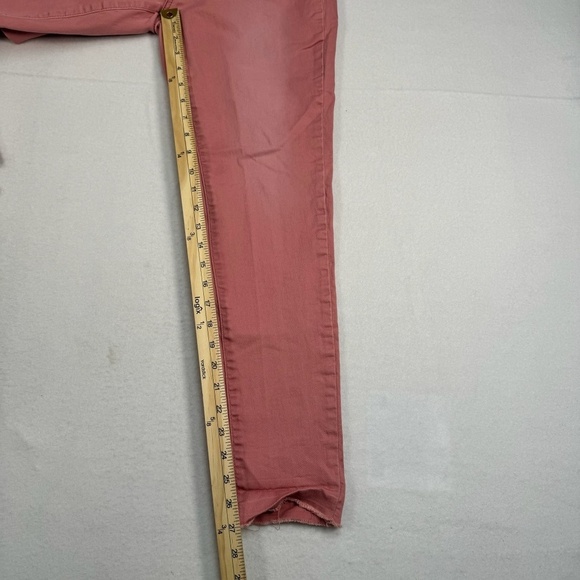 Seven 7 Ankle Skinny Womens Size 10 Mid Rise Pink Raw Hem - Picture 9 of 13